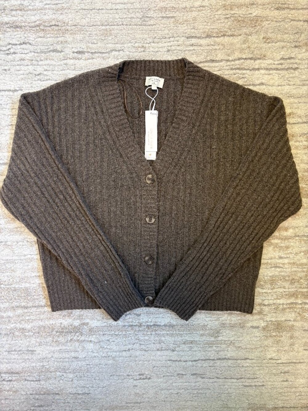 GENTLE FAWN Gramercy Cardigan [SIZE M] Womens [HEATHER HICKORY] Knit Sweater